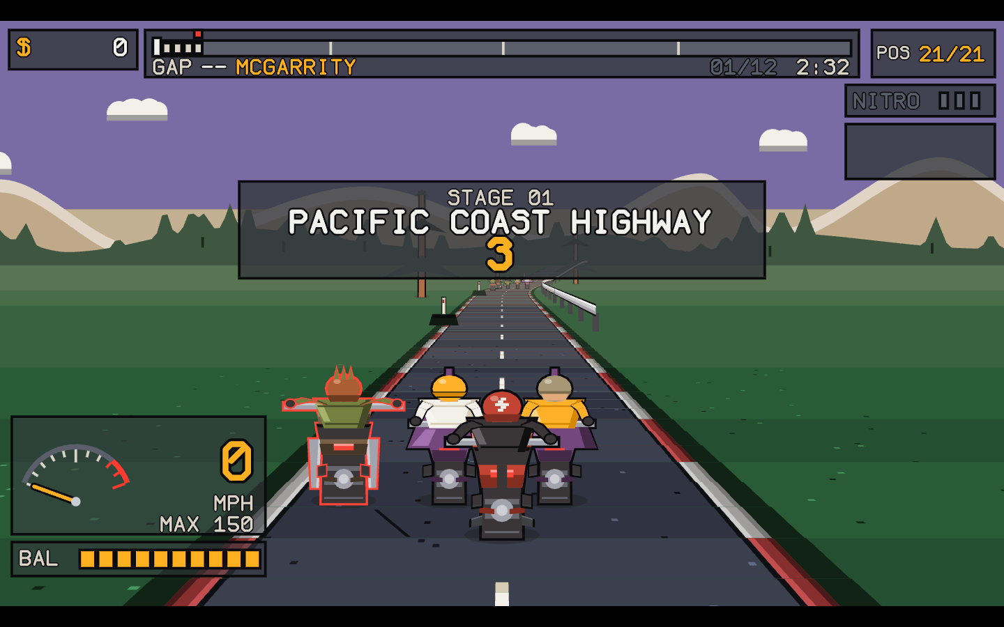 Throttle and Chain opening Pacific Coast Highway grid and stage countdown